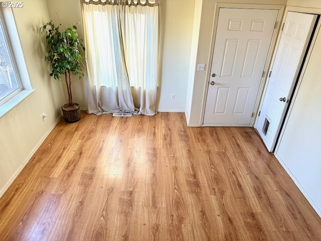 interior space featuring light hardwood / wood-style floors