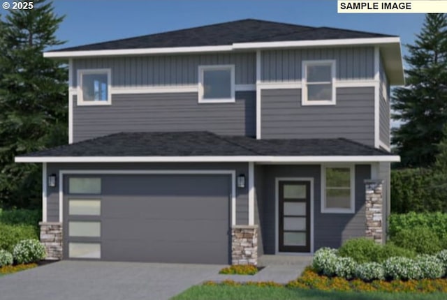 8815 S 1st St Unit 65, Ridgefield, WA 98642 - view of front of house featuring stone siding and driveway