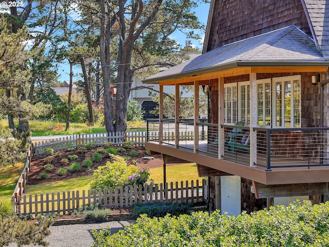 652 Nita Ave, Gearhart, OR 97138 - view of wooden deck