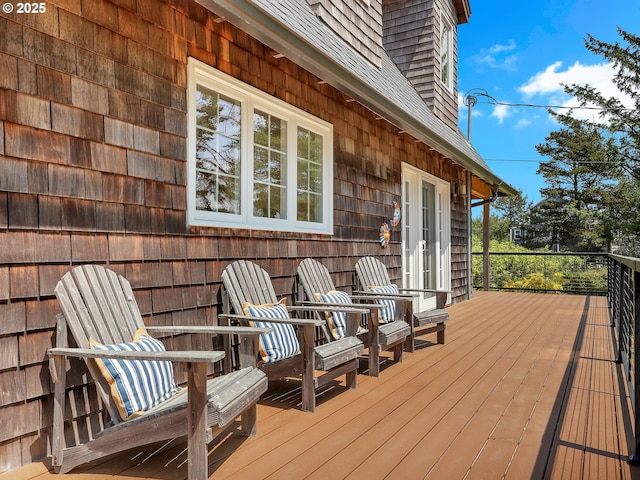 652 Nita Ave, Gearhart, OR 97138 - view of wooden deck