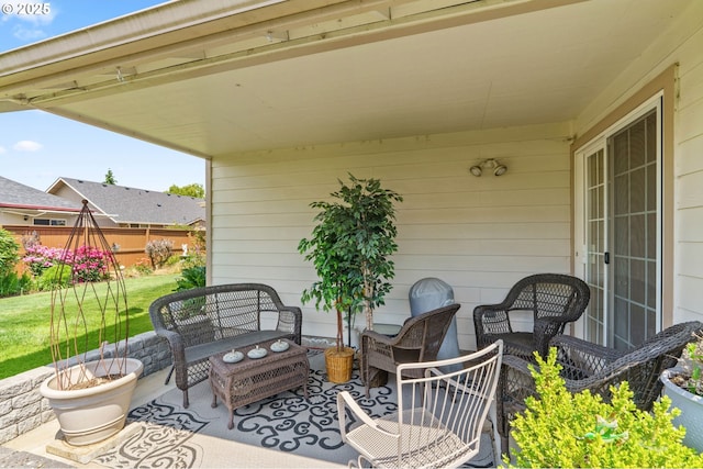 2494 Cubit St, Eugene, OR 97402 - view of patio featuring an outdoor living space