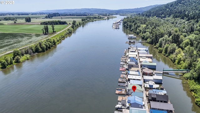 26400 NW St Helens Rd Unit 57, Scappoose, OR 97056 - aerial view of a large body of water and a heavily wooded area