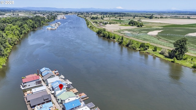 26400 NW St Helens Rd Unit 57, Scappoose, OR 97056 - aerial view of a water and mountain view