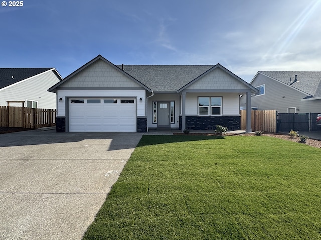 342 NE Cedar St, Sublimity, OR 97385 - view of front of house featuring driveway and a garage