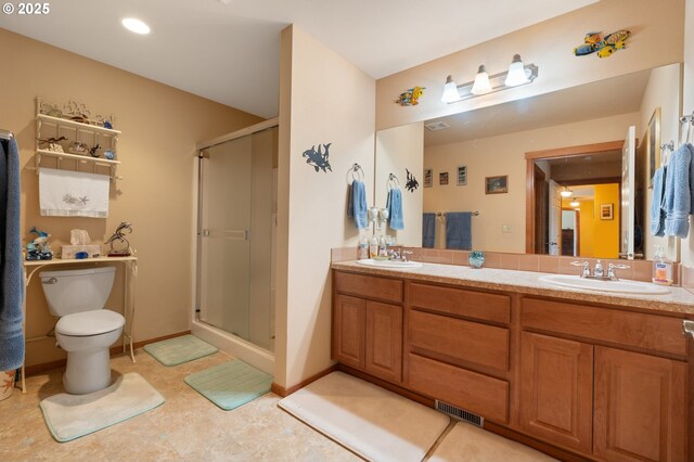 153 Sandwedge Ct, Chehalis, WA 98532 - full bath with a shower stall, toilet, and double vanity