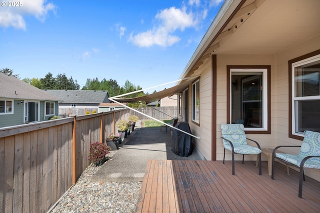 153 Sandwedge Ct, Chehalis, WA 98532 - wooden deck with a fenced backyard and a grill