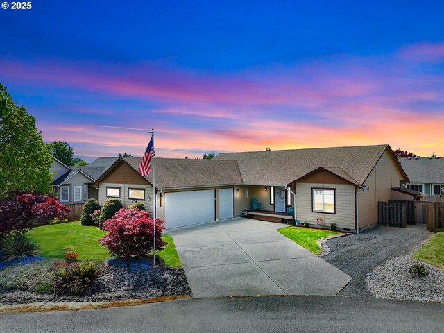 153 Sandwedge Ct, Chehalis, WA 98532 - ranch-style house with a garage and driveway