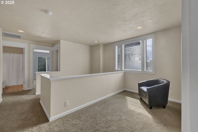 3435 Meadow View Dr, Eugene, OR 97408 - unfurnished room featuring carpet flooring, recessed lighting, baseboards, and an upstairs landing