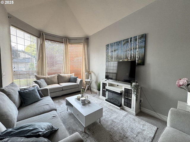 1556 NE 27th Ter, Gresham, OR 97030 - living area with carpet floors, baseboards, and a fireplace