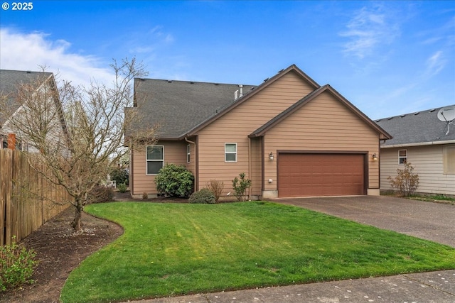 1703 Webb Lake Dr, Silverton, OR 97381 - view of front of property featuring driveway, an attached garage, and a front lawn