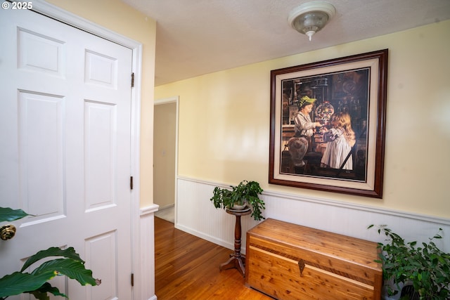 2580 Elysium Ave, Eugene, OR 97401 - hall with wood finished floors and wainscoting