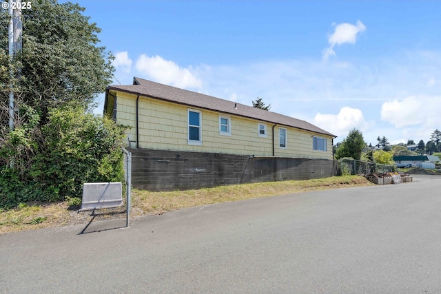 view of side of property