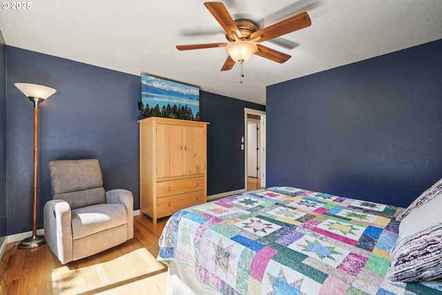 3119 SE 154th Ave, Vancouver, WA 98683 - bedroom featuring light wood-style flooring and a ceiling fan