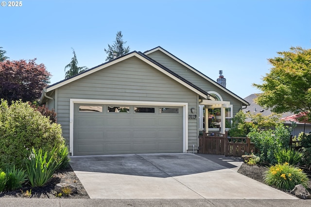 3119 SE 154th Ave, Vancouver, WA 98683 - ranch-style house featuring driveway, an attached garage, and a chimney
