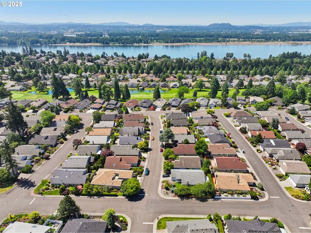 3119 SE 154th Ave, Vancouver, WA 98683 - aerial perspective of suburban area with a water and mountain view