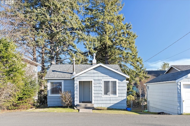 view of bungalow-style home