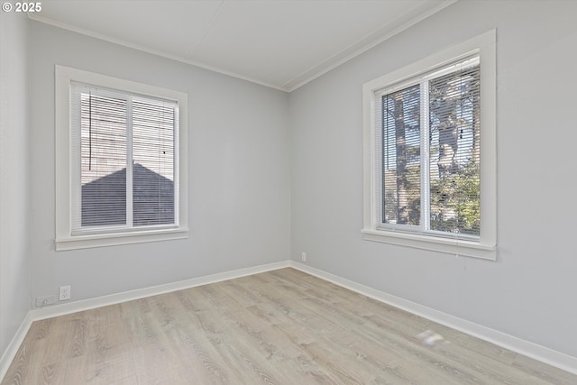 1834 NE Oar Ave, Lincoln City, OR 97367 - spare room with crown molding and light hardwood / wood-style flooring