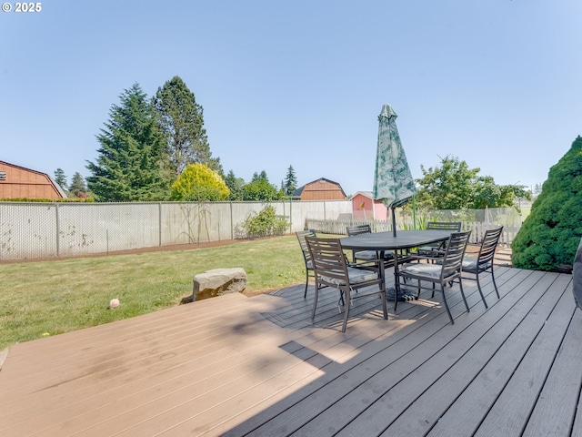 611 NW 4th Pl, Battle Ground, WA 98604 - wooden deck with outdoor dining area