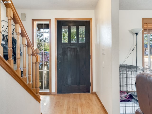 611 NW 4th Pl, Battle Ground, WA 98604 - foyer with wood finished floors and stairs