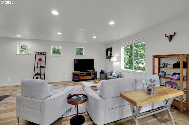 1345 Skyline Park Loop, Eugene, OR 97405 - living room with healthy amount of natural light, recessed lighting, and light wood finished floors