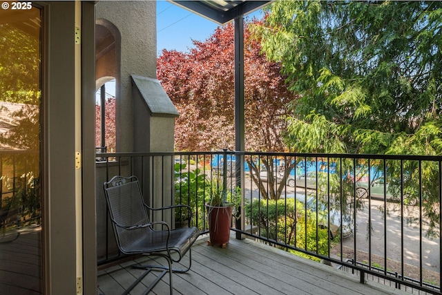 view of balcony