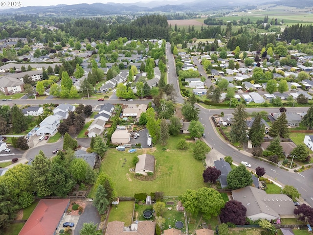 aerial view of residential area