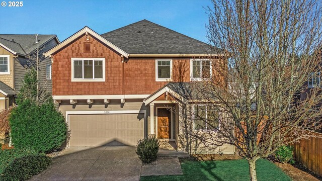 view of front of house featuring a garage