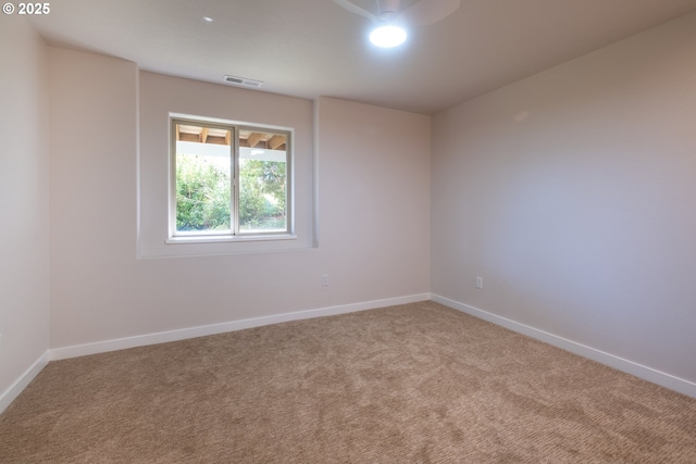 view of carpeted empty room