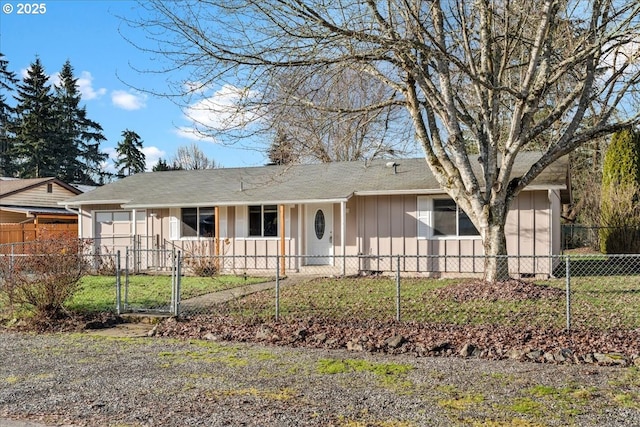 view of ranch-style home