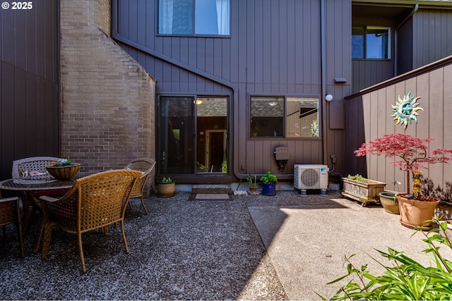 view of patio / terrace featuring ac unit