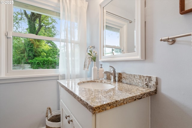 bathroom featuring vanity