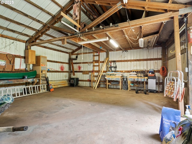 1171 Mabee Mines Rd, Washougal, WA 98671 - garage featuring metal wall