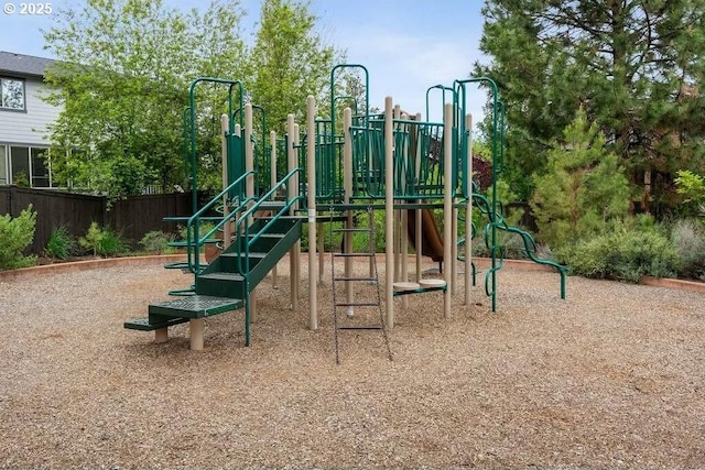 community playground featuring fence