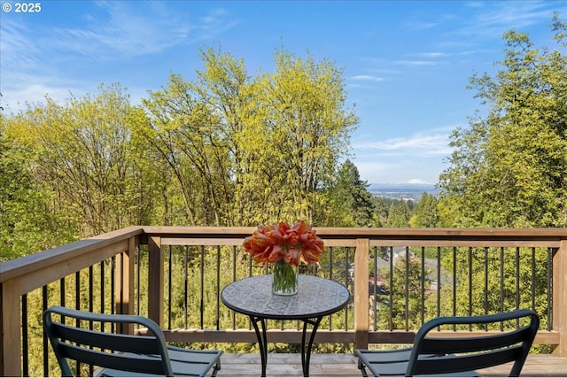 view of balcony