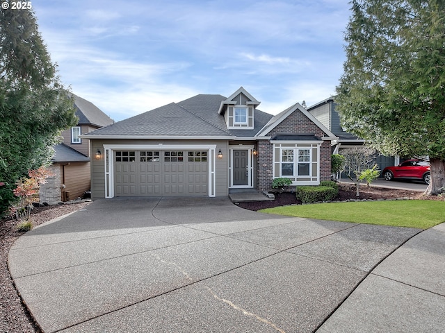 view of front of house featuring a garage