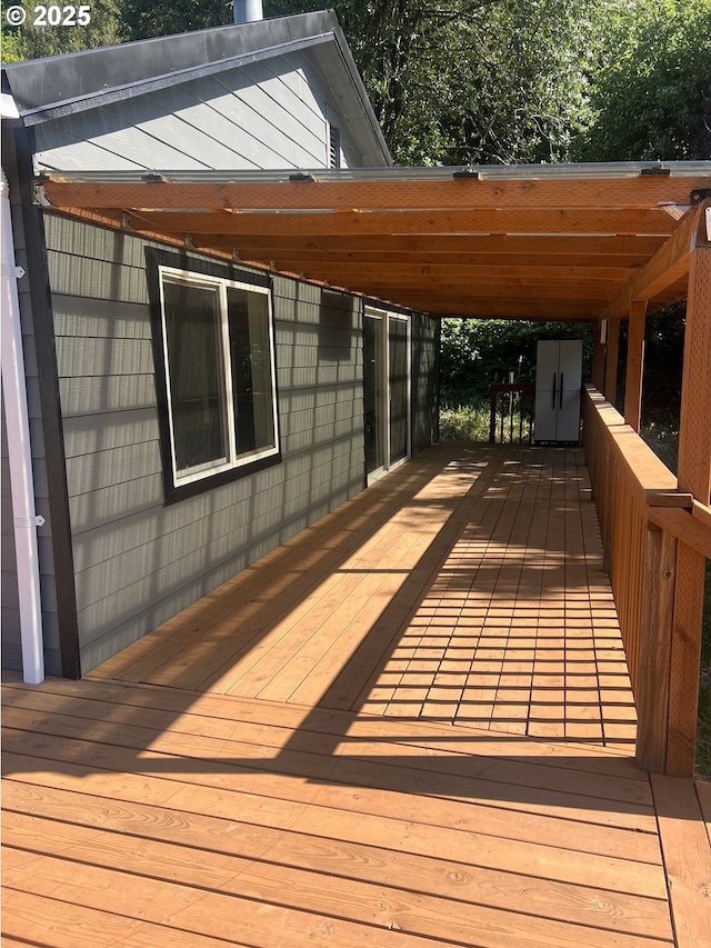 337 Main St, Scottsburg, OR 97473 - view of wooden terrace