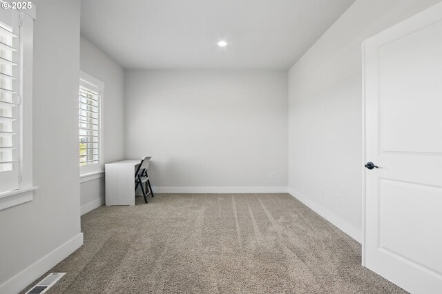 29169 NW King St, North Plains, OR 97133 - carpeted empty room with recessed lighting, baseboards, and visible vents