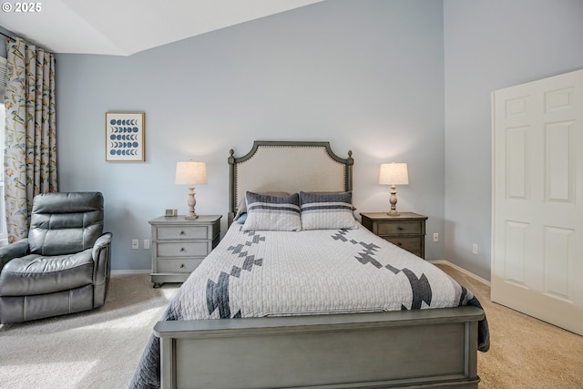 11942 SE Sunny Way, Happy Valley, OR 97086 - bedroom featuring carpet, baseboards, and vaulted ceiling