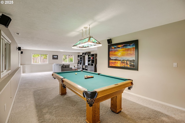11942 SE Sunny Way, Happy Valley, OR 97086 - rec room with carpet flooring, pool table, and baseboards