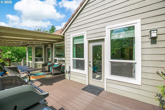 11942 SE Sunny Way, Happy Valley, OR 97086 - view of wooden terrace
