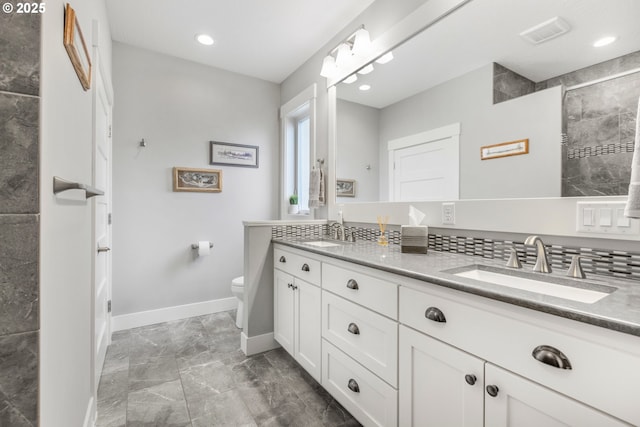 3461 Sterling Woods Dr, Eugene, OR 97408 - bathroom with double vanity and recessed lighting