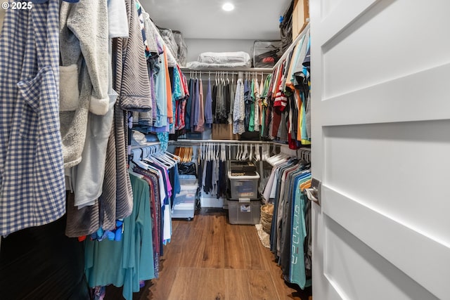 3461 Sterling Woods Dr, Eugene, OR 97408 - walk in closet featuring wood finished floors