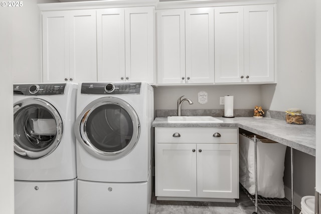 3461 Sterling Woods Dr, Eugene, OR 97408 - washroom with washer and clothes dryer and cabinet space