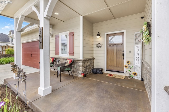 3461 Sterling Woods Dr, Eugene, OR 97408 - property entrance featuring a garage and covered porch