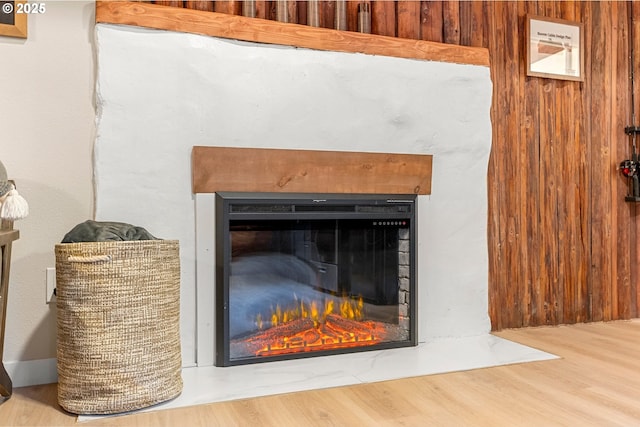 interior details with wood-type flooring