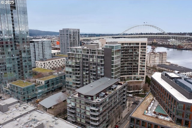 view of city featuring a water view