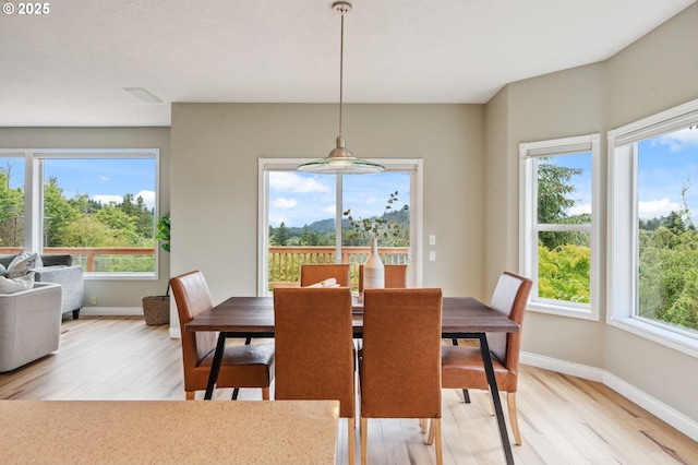15745 SE Bybee Dr, Portland, OR 97236 - dining room with light wood finished floors and baseboards