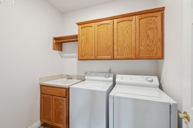 15745 SE Bybee Dr, Portland, OR 97236 - laundry room with cabinet space and independent washer and dryer