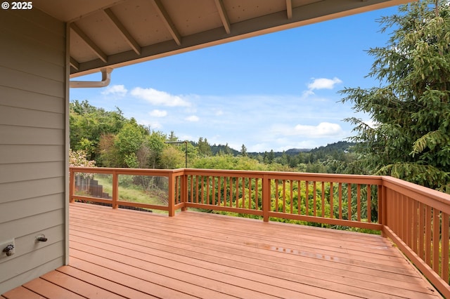 15745 SE Bybee Dr, Portland, OR 97236 - wooden deck featuring a forest view