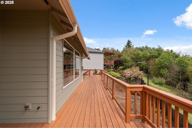 15745 SE Bybee Dr, Portland, OR 97236 - view of wooden terrace
